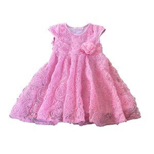 Popatu Pink Tulle Occasion Dress Size 4